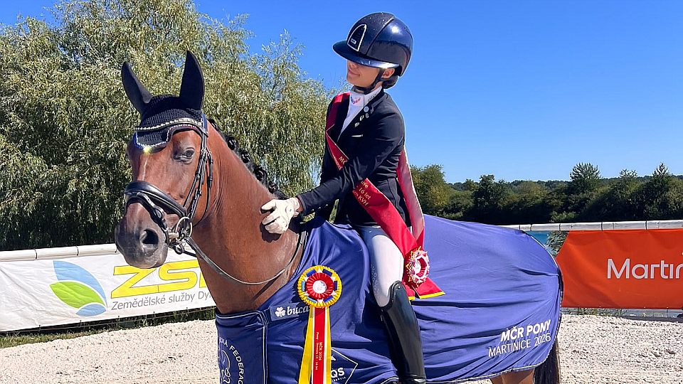 V Martinicích se rozdávaly další medaile při MČR pony v drezuře 2026